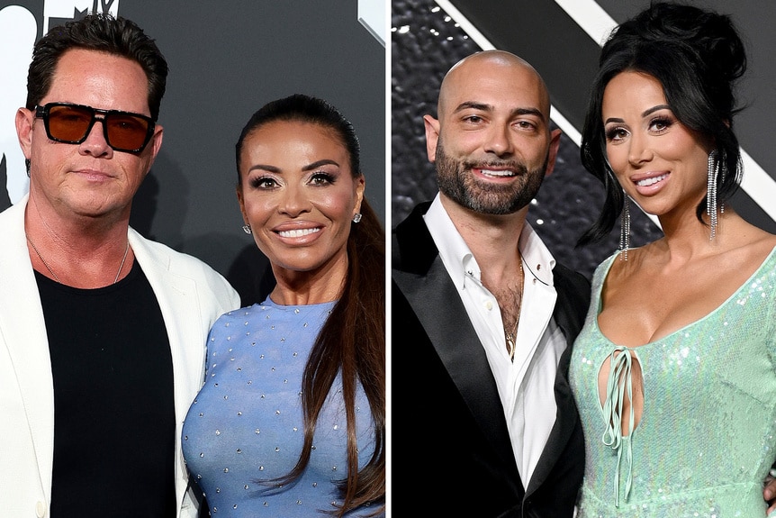 Paulie Connell, Dolores Catania split with John and Rachel Fuda at the VMA's