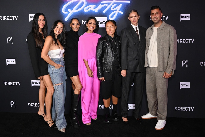 Sai De Silva, Racquel Chevremont, Jessel Taank, Mel Corpus, Rebecca Minkoff, Jenna Lyons, and Pavit Randhawa pose together in New York City.