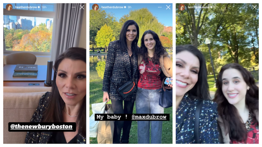 RHOC Heather Dubrow visits Max Dubrow