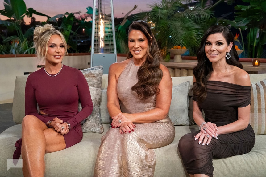 Tamra Judge, Emily Simpson, and Heather Dubrow at the RHOC reunion