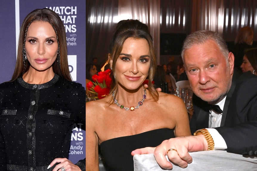 Split of Dorit Kemsley at WWHL and Kyle Richards with PK Kemsley at the Elton John Gala