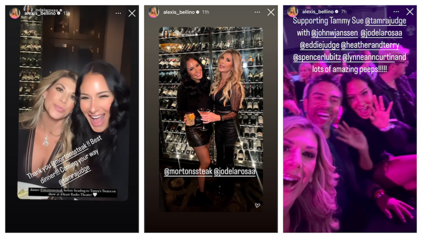 RHOC alum Jo De La Rosa hangs out with Alexis Bellino and Eddie Judge