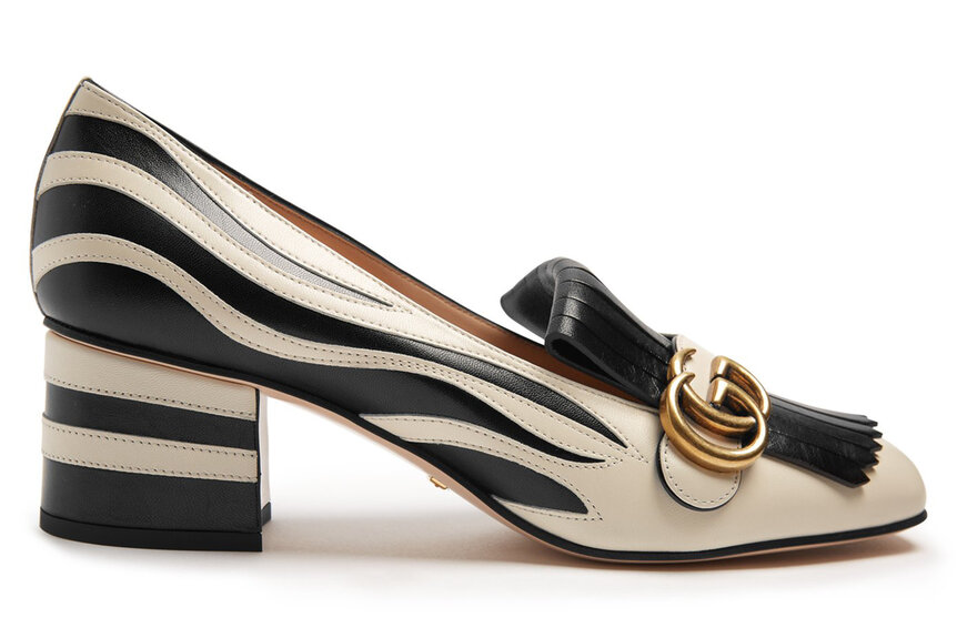 Shop RHOBH's Lisa Rinna's Gucci Zebra Print Loafer Shoes | The Daily Dish