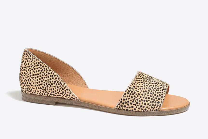 J crew discount peep toe flats